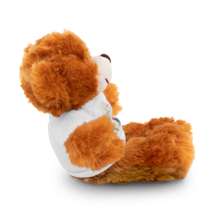love Happens Stuffed Animal with Custom Tee - Adorable Cuddly Bear Gift for Kids