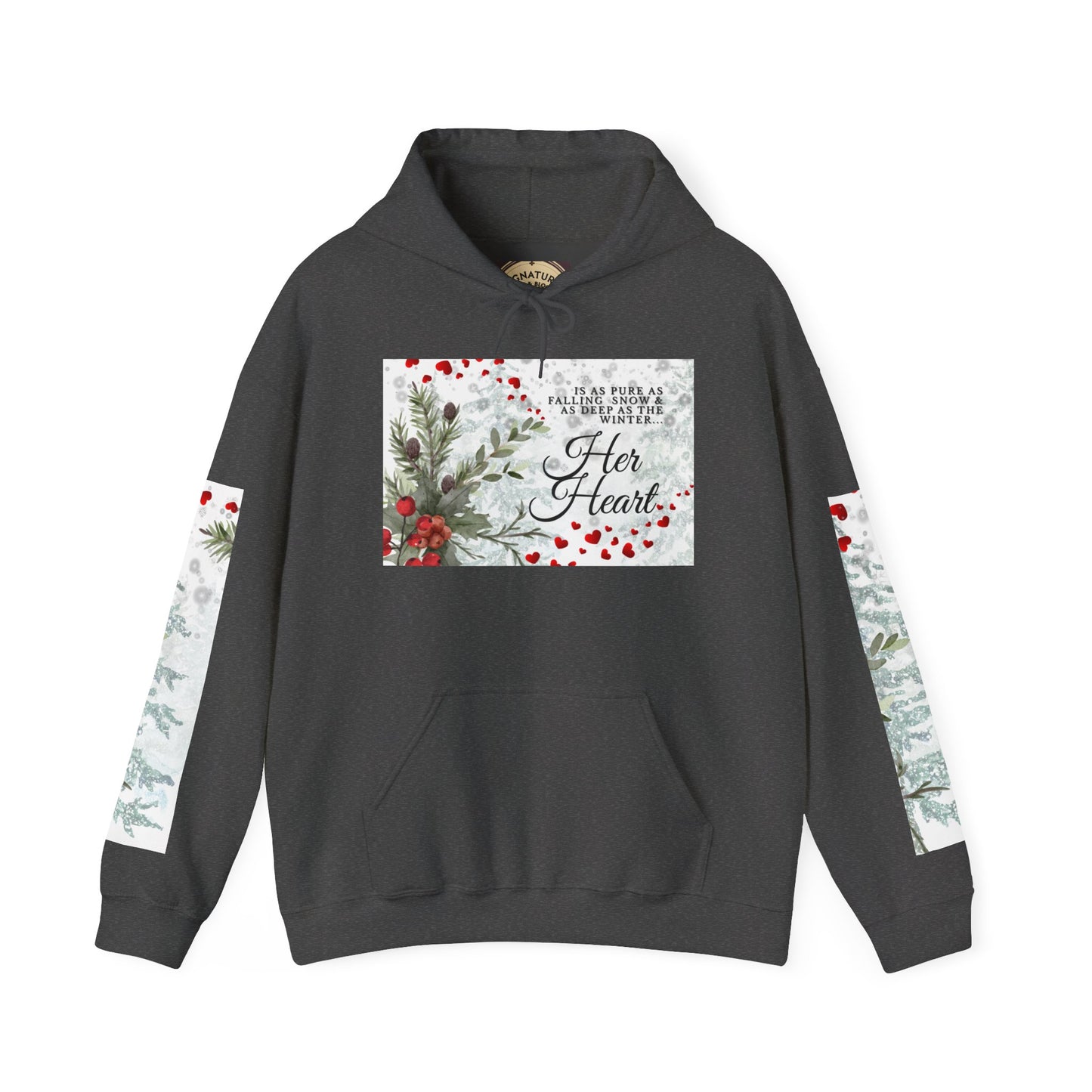 'Her Heart' Floral Winter Holiday Pullover