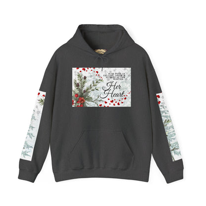 'Her Heart' Floral Winter Holiday Pullover