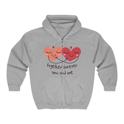 Together Forever Full Zip Hooded Sweatshirt