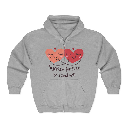 Together Forever Full Zip Hooded Sweatshirt