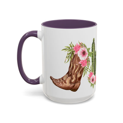 Texas MOM Accent Coffee Mug - Vibrant Floral Design for Mothers Day