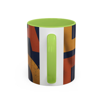 Retro Dad Coffee Mug — Retro Block Letters Accent Mug (11/15 oz)