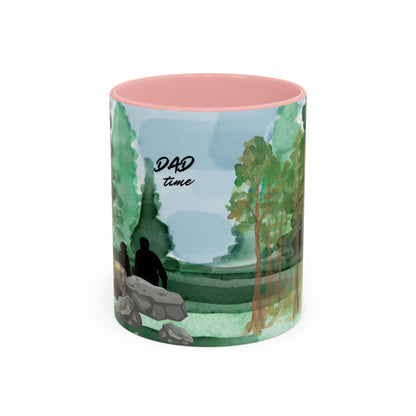 Dad Time Coffee Mug — Scenic Forest Father’s Day Accent Mug (11/15oz)