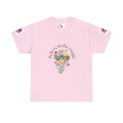 "Believe in the Magic of Spring" Unisex Heavy cotton Tee