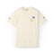 Floral Bee Pocket T-Shirt — Small Chest Bouquet with Sleeve Bee Accents