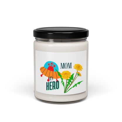 "My Hero" Design, 9oz - Perfect Gift for Mother's Day- Scented Soy Candle