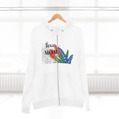 Texas MOM-Floral Unisex Zip Hoodie - Comfortable and Stylish