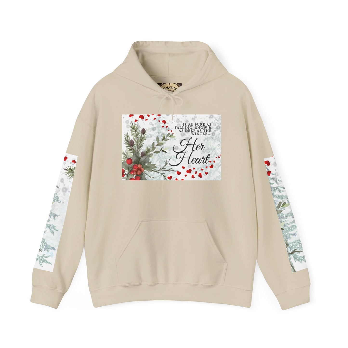 'Her Heart' Floral Winter Holiday Pullover