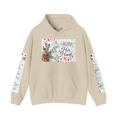 'Her Heart' Floral Winter Holiday Pullover