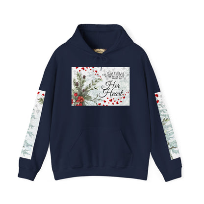 'Her Heart' Floral Winter Holiday Pullover