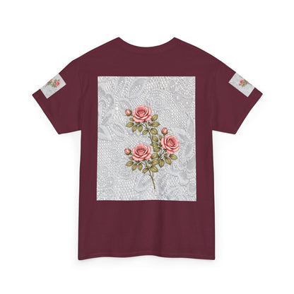 Shabby Chic Rose Floral T-Shirt