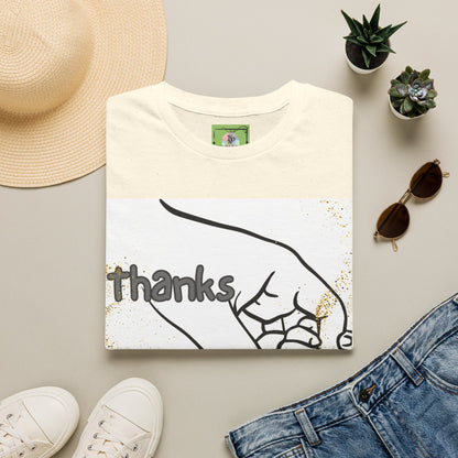 Thanks Dad T-Shirt — Father and Baby Hand Graphic Tee for Father’s Day