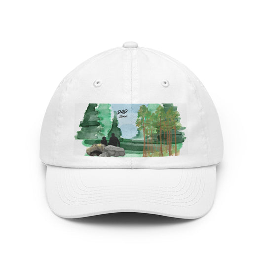 Dad Time — Forest Lake Watercolor Cap ("Dad Vibes")