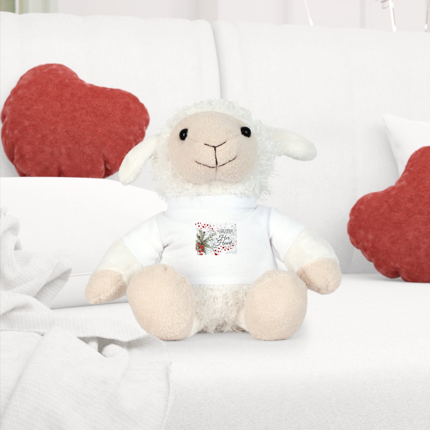 Her Heart Plush Toy with 'Have Courage' T‑Shirt