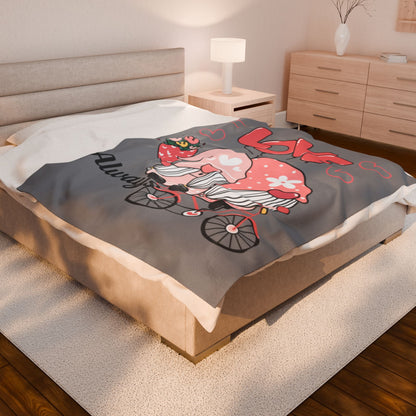 Love Always Velveteen Plush Blanket