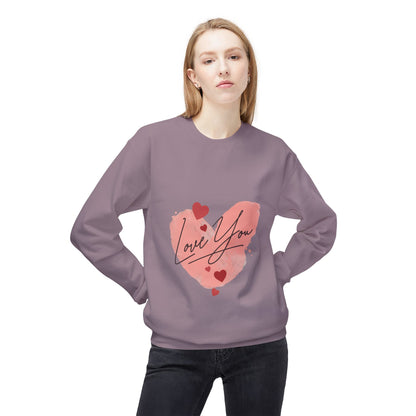 Love You Unisex Midweight Softstyle Fleece Crewneck Sweatshirt