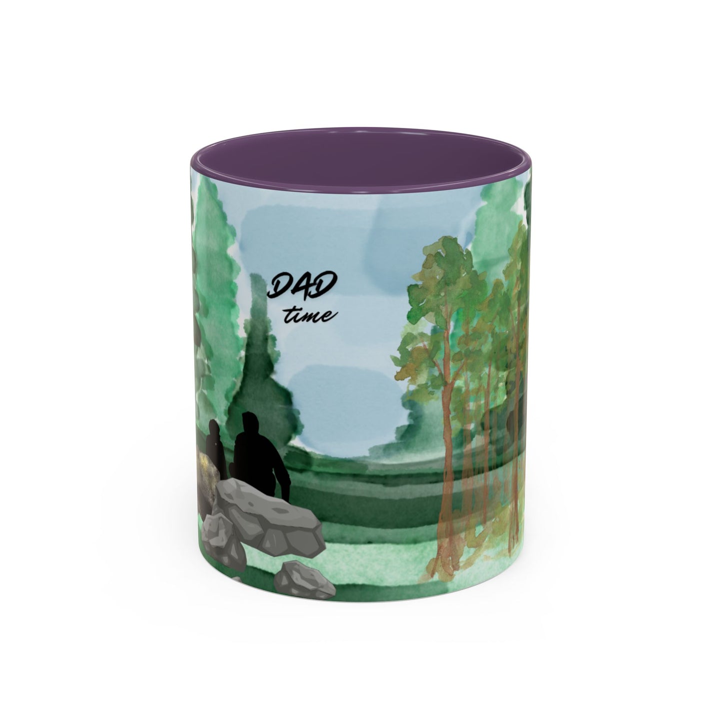 Dad Time Coffee Mug — Scenic Forest Father’s Day Accent Mug (11/15oz)