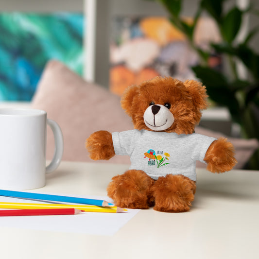 MOM is my Hero Stuffed Animal Tee Bear - Perfect Gift for Kids & Celebrations