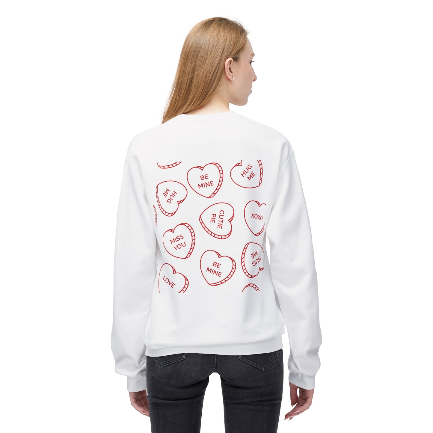 Love You Unisex Midweight Softstyle Fleece Crewneck Sweatshirt