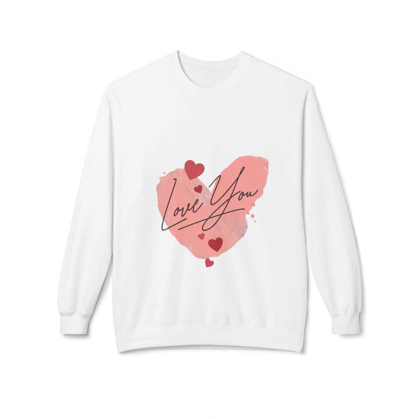 Love You Unisex Midweight Softstyle Fleece Crewneck Sweatshirt