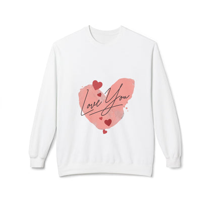 Love You Unisex Midweight Softstyle Fleece Crewneck Sweatshirt