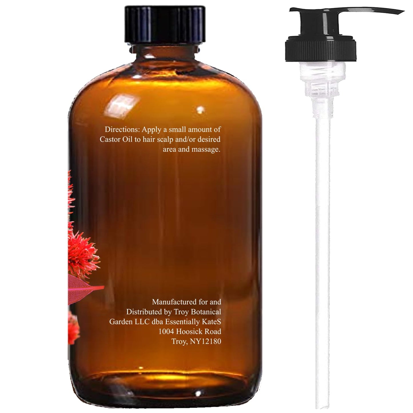 Castor Oil 16 Fl Oz (Glass Bottle) - Original Unrefine0% Pure and Natural, Cold Pressed, and Hexane-Free - Hair Oil, Body Oil