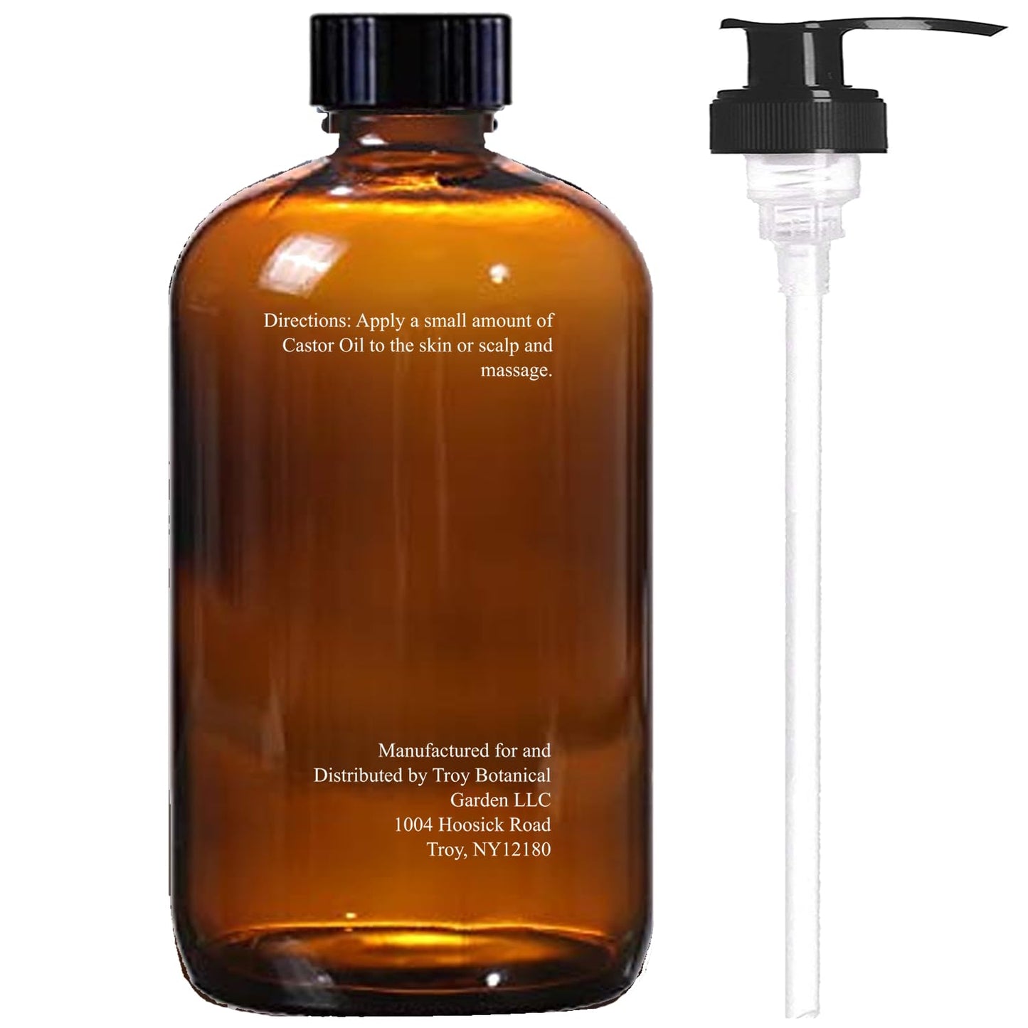 Castor Oil 16 Fl Oz (Glass Bottle) - Original Unrefine0% Pure and Natural, Cold Pressed, and Hexane-Free - Hair Oil, Body Oil