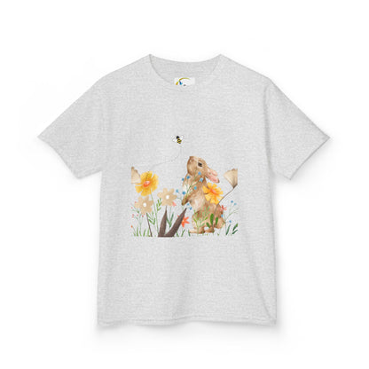 Bunny Ears and Flowers Graphic Tee - Perfect for Spring Celebrations