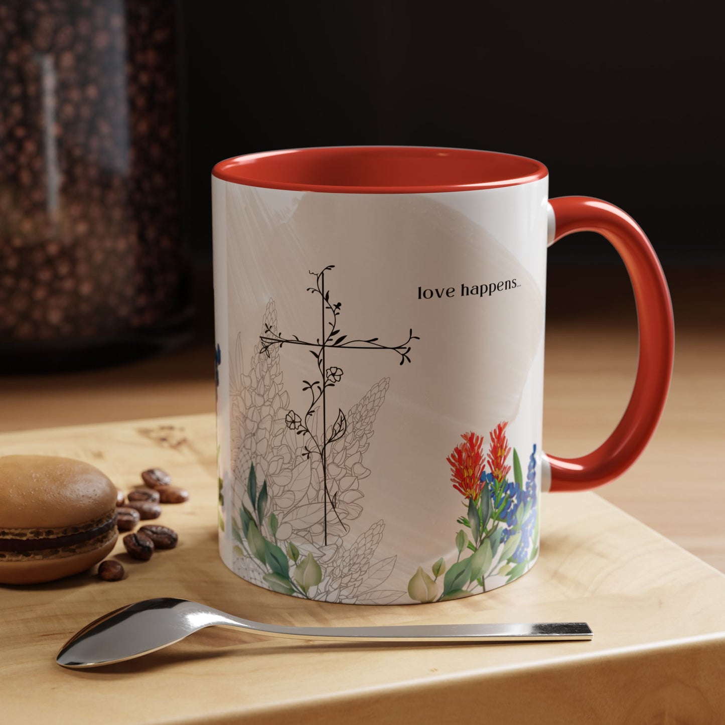 Love Happens Coffee Mug - 11oz & 15oz, Perfect Gift for Home & Special Occasions