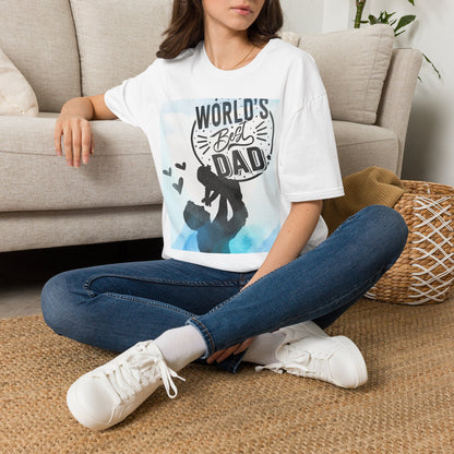 World's Best Dad T-Shirt — Dad & Child Silhouette Father’s Day Tee