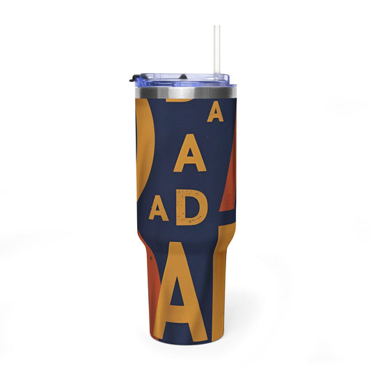 Retro Dad 40oz Vacuum Tumbler — Vintage Dad Travel Cup