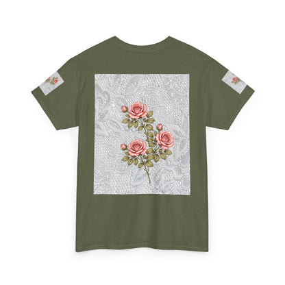 Shabby Chic Rose Floral T-Shirt
