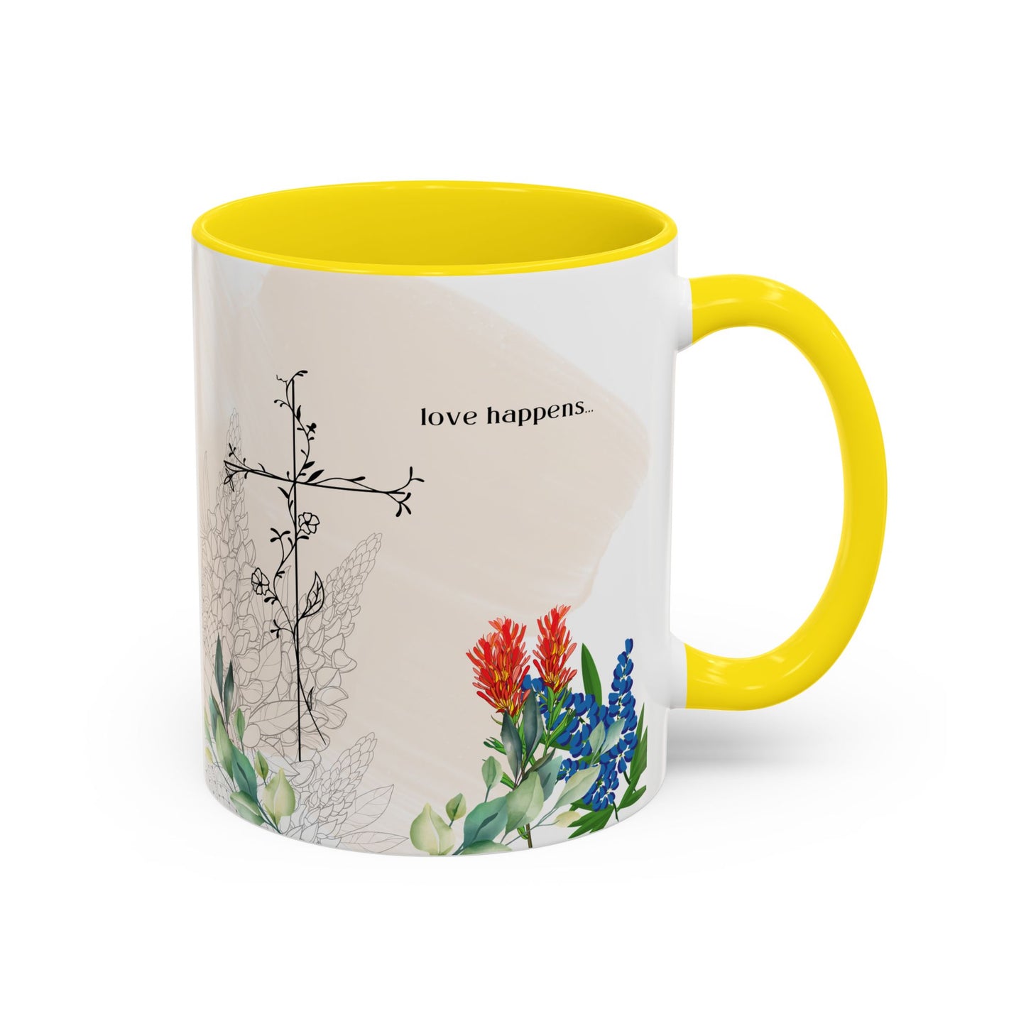 Love Happens Coffee Mug - 11oz & 15oz, Perfect Gift for Home & Special Occasions