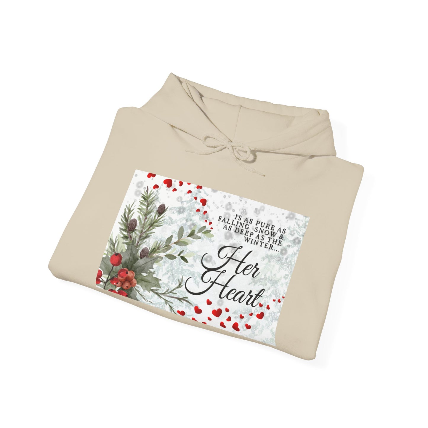'Her Heart' Floral Winter Holiday Pullover