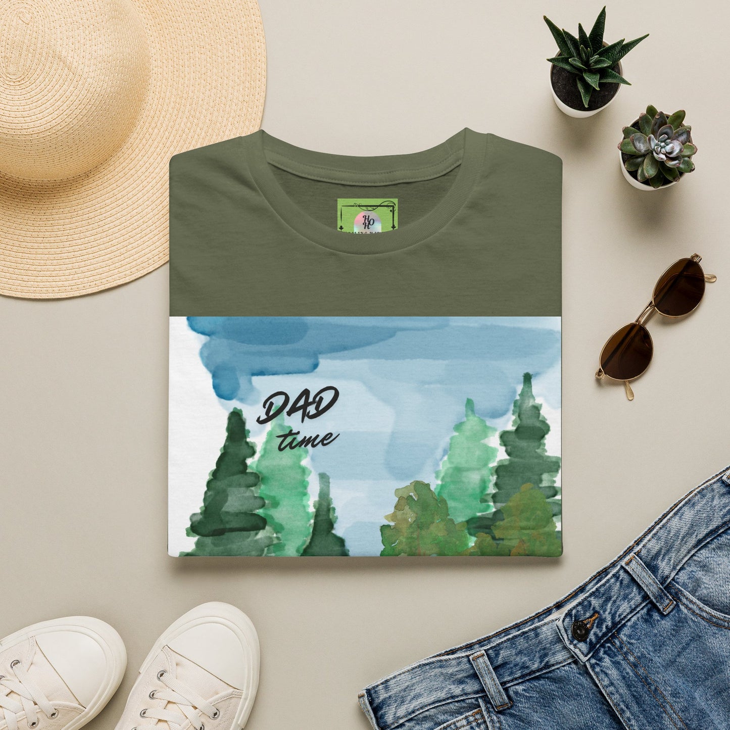 Dad Time T-Shirt — Camping Forest Dad Graphic Tee