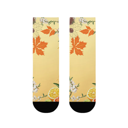 Whispering Maple Crew Socks - Cozy Everyday Essentials, Gift for Her, Stylish Footwear, Fun Accessories