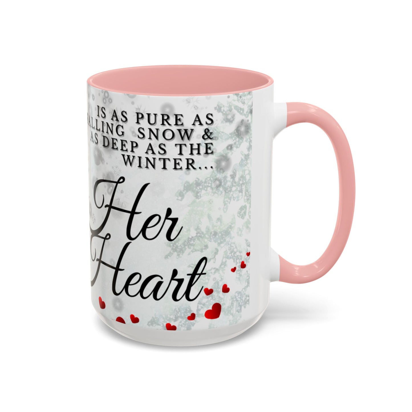 Mug — 'Her Heart' Inspirational Winter Coffee Mug (Accent, 11/15oz)