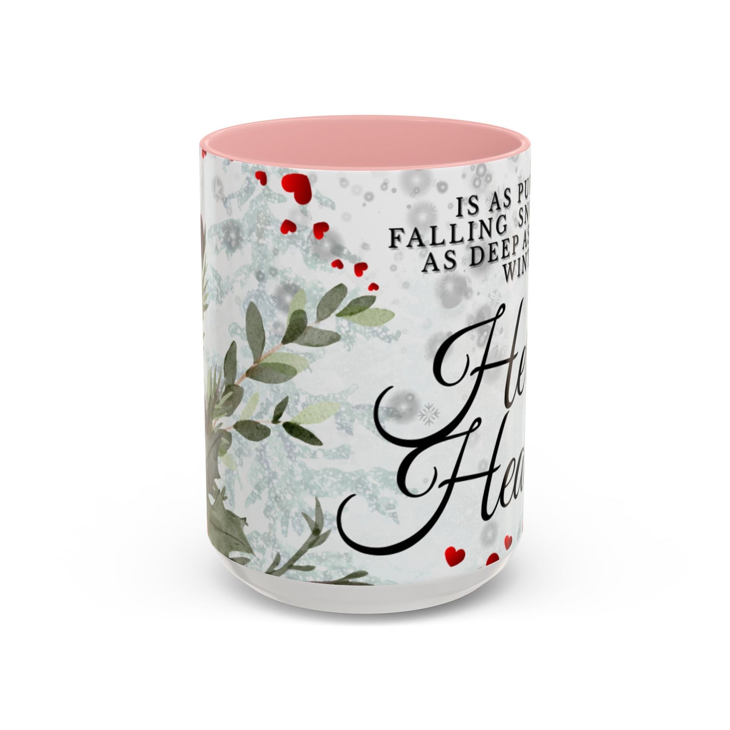 Mug — 'Her Heart' Inspirational Winter Coffee Mug (Accent, 11/15oz)