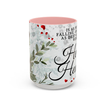 Mug — 'Her Heart' Inspirational Winter Coffee Mug (Accent, 11/15oz)