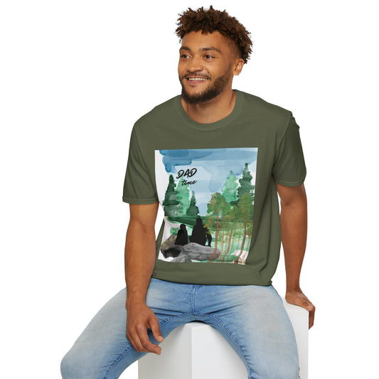 Dad Time T‑Shirt — Outdoorsy Camping Forest Tee