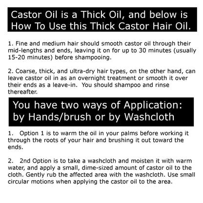 Castor Oil 16 Fl Oz (Glass Bottle) - Original Unrefine0% Pure and Natural, Cold Pressed, and Hexane-Free - Hair Oil, Body Oil