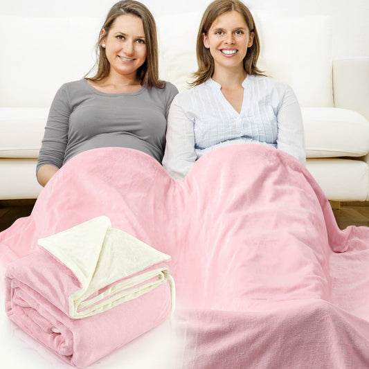 Protective Blanket for Pregnant Ladies, Babies, Emf Blanket Protection Two Sides Using for Beds Couches Travel(Flannel, Pink)