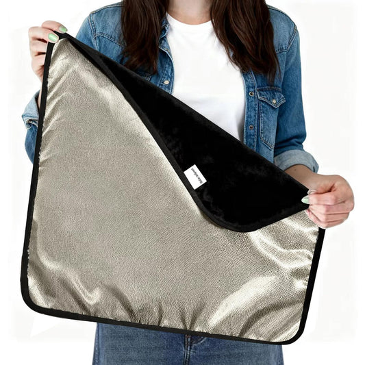 Babe Jellyeet Faraday Blanket: Protection Against Direct Contact from WiFi, Protection Blanket for Cell Phone, Tablet, Electronics (20.5" x 17.5"), Black