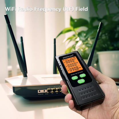 EMF Detector – 3-in-1 Electromagnetic Radiation Meter for AC Magnetic, AC Electric & Microwave Fields – Handheld EMF Reader for Home, Office & Smart Meters, Ideal for Non-Professional Users