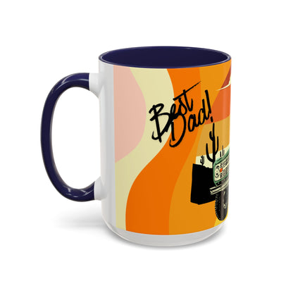 Vintage Off-Road Truck Coffee Mug — Desert Sunset Accent