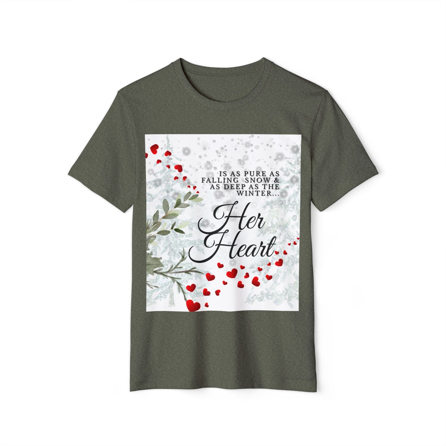 Her Heart Elegant Women's Tee — Elegant Heart Graphic T-Shirt