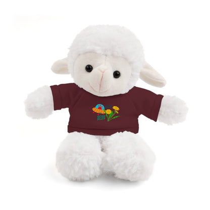 MOM is my Hero Stuffed Animal Tee Bear - Perfect Gift for Kids & Celebrations