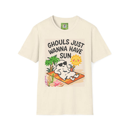 Ghouls Just Wanna Have Sun Shirt | Unisex Softstyle Tee | Summer Vibes, Beachwear, Fun Gift, Tropical T-Shirt
