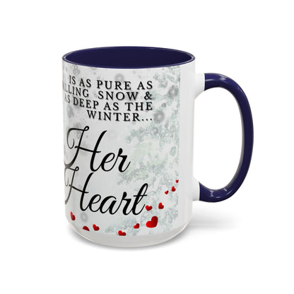 Mug — 'Her Heart' Inspirational Winter Coffee Mug (Accent, 11/15oz)
